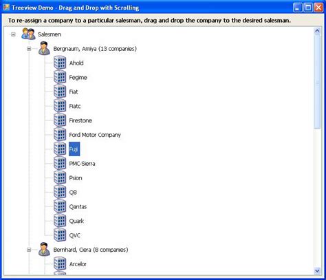 A simple TreeView example